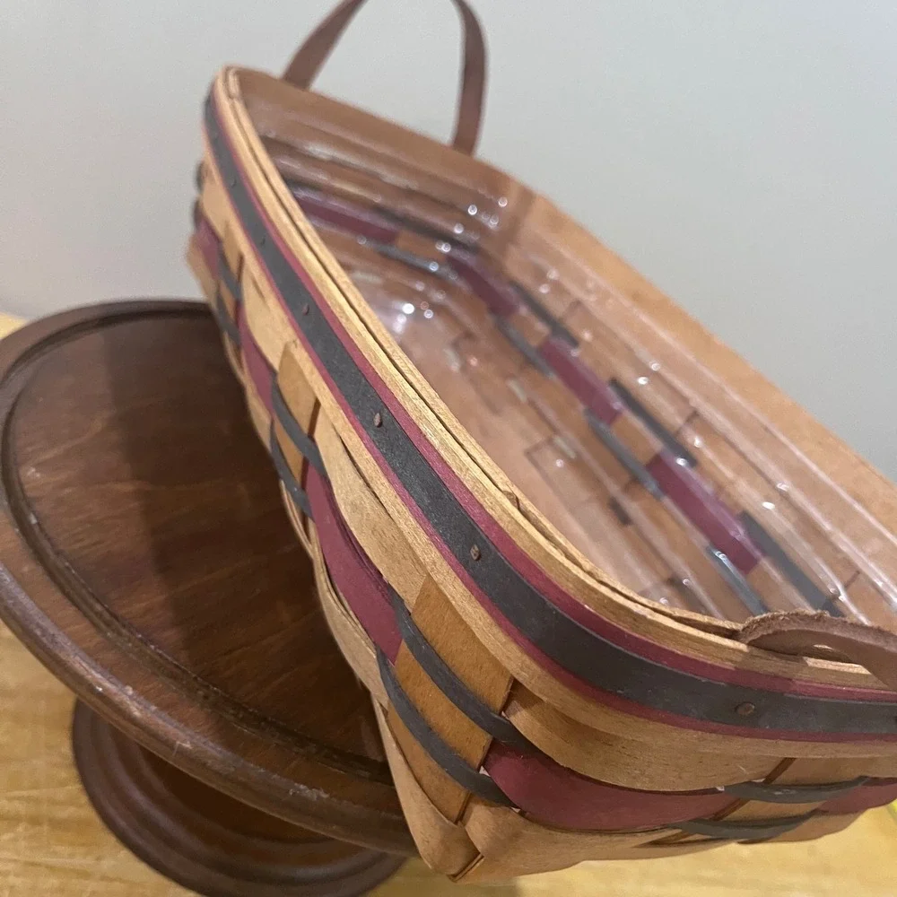 Vtg 1993 Longaberger Crisco American Baking Celebration Basket Leather Handles